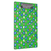 Football thema met blauwe Shirten Klembord (Rechts)