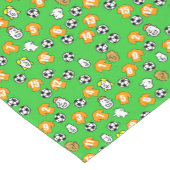 Football Thema met goudShirten Korte Tafelloper (Hoek)