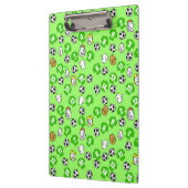 Football Thema met groene Shirten Klembord (Links)