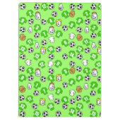 Football Thema met groene Shirten Klembord (Achterkant)
