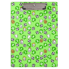 Football Thema met groene Shirten Klembord