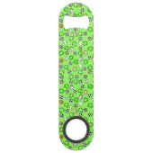 Football Thema met groene Shirten Speed Flessenopener (Voorkant)