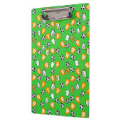 Football Thema met Oranje goudShirten Klembord (Links)