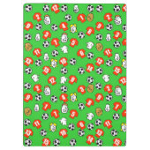 Football Thema met rode Shirten Klembord (Achterkant)