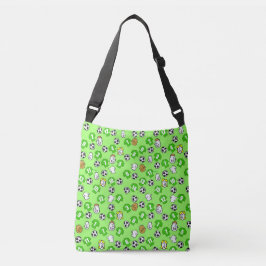 Football thema met Shirten in groen Crossbody Tas