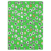 Football Thema met witte Shirten Klembord (Achterkant)