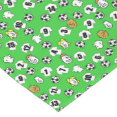 Football Thema met witte Shirten Korte Tafelloper (Hoek)