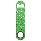 Football Thema met witte Shirten Speed Flessenopener (Achterkant)