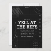 Football Thema Party Uitnodiging Sjabloon (Voorkant)