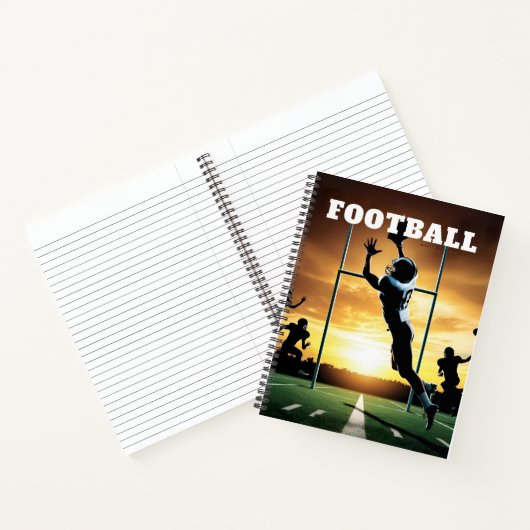 football thema Spiral Notitieboek (Binnen)