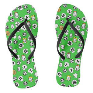 Football Thema Teenslippers in je Club Colors