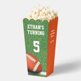 Football Thema Verjaardag Popcorn Box Bedankdoosjes