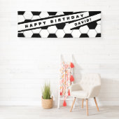 Football thema verjaardagsfeestbanner | Naam toevo Spandoek (Insitu)