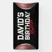 Football thema verjaardagsfeestbanner spandoek (Verticaal)