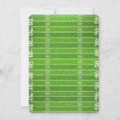 Football thema verjaardagsfeestje kaart (Achterkant)