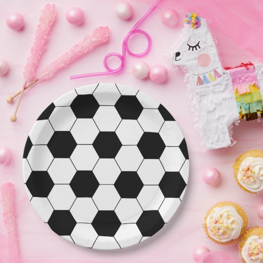 Football thema verjaardagsfeestje papieren bordje (Feest)