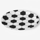 Football thema verjaardagsfeestje papieren bordje (Gekanteld)