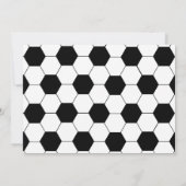 Football thema verjaardagsfeestje uitnodigen kaart (Achterkant)