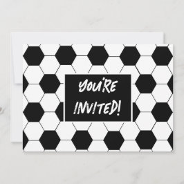 Football thema verjaardagsfeestje uitnodigen kaart