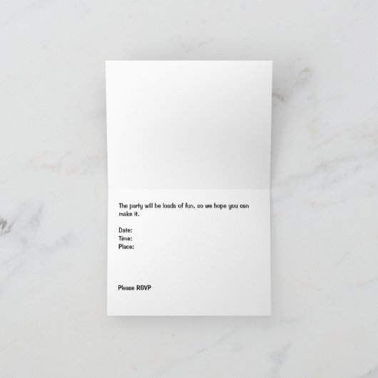 Football thema Verjaardagsfeestuitnodiging Bedankkaart (Binnen)