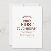 Football thema Verjaardagsfeestuitnodiging Kaart (Voorkant)