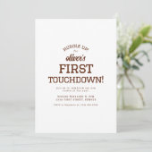 Football thema Verjaardagsfeestuitnodiging Kaart (Staand voorkant)