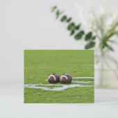 football thema's briefkaart (Staand voorkant)