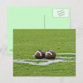 football thema's briefkaart (Voorkant / Achterkant)