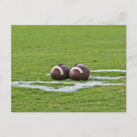 football thema's briefkaart (Voorkant)