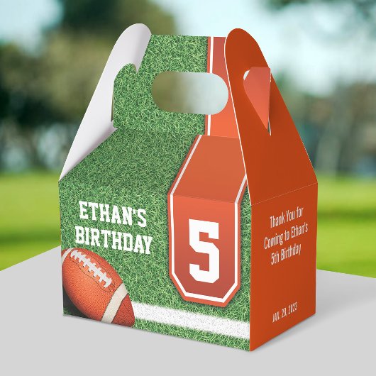 Football Theme Birthday Favor Boxes Bedankdoosjes