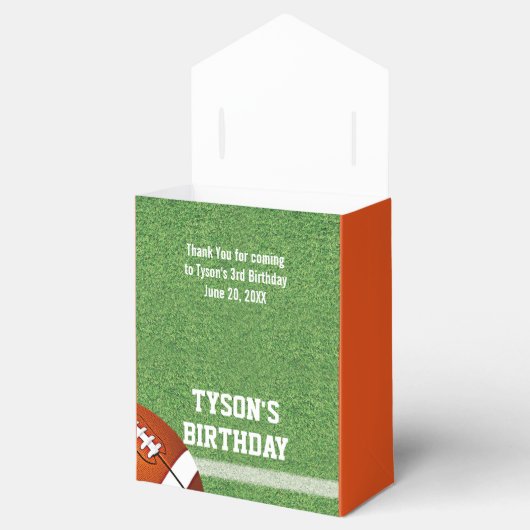 Football Theme Birthday Favor Boxes Bedankdoosjes (Geopend)