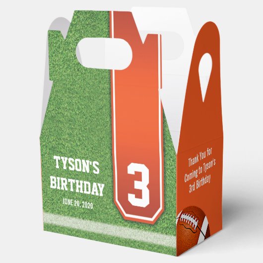 Football Theme Birthday Favor Boxes Bedankdoosjes (Geopend)