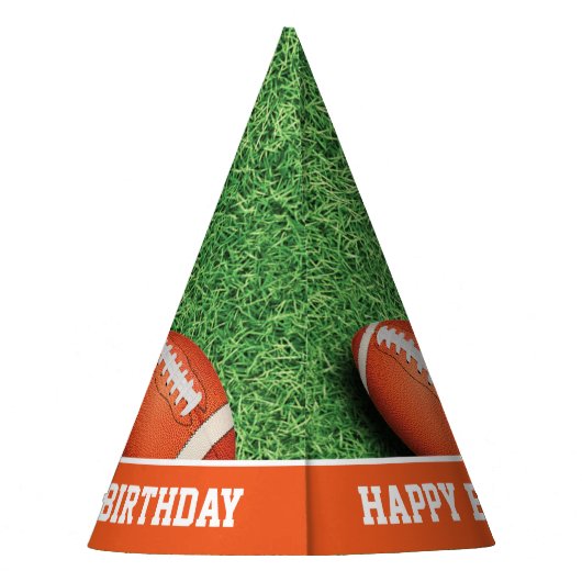 Football Theme Birthday Party Pet Feesthoedjes (Achterkant)