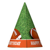Football Theme Birthday Party Pet Feesthoedjes (Achterkant)