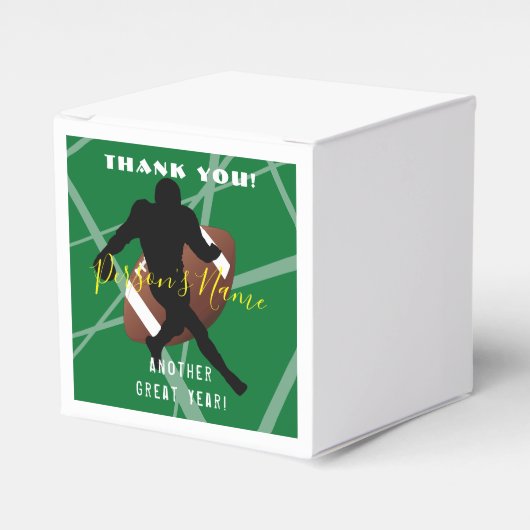 FOOTBALL Theme Favor Box HAMbyWG Bedankdoosjes (Voorkant Zijde)