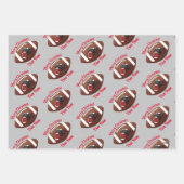Football Theme kerstcadeauverpakking HAMbyWG Inpakpapier Vel (Voorkant)