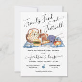 Football thuis of Tailgate BBQ Beer Shower Kaart (Voorkant)