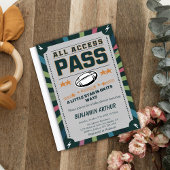 Football Ticket All Access Baby shower Kaart
