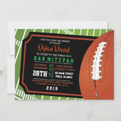 FOOTBALL TICKET Bar Bat Mitzvah Uitnodiging (Voorkant)