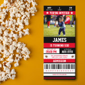 Football Ticket Elke ouderdag Foto Rood I Kaart