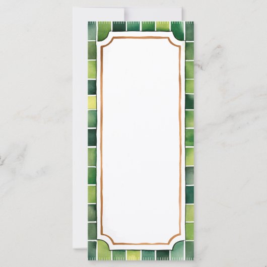 Football Ticket Groen Blauw 1e verjaardag Uitnodig (Achterkant)