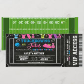 Football Ticket Touchdown of Tutus Kaart (Voorkant / Achterkant)