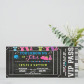 Football Ticket Touchdown of Tutus Kaart (Staand voorkant)