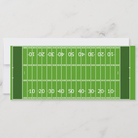 Football Ticket Touchdown of Tutus Kaart (Achterkant)