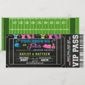 Football Ticket Touchdown of Tutus Kaart (Voorkant / Achterkant)