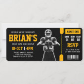 football ticket verjaardagsuitnodiging kaart (Voorkant)