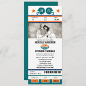 Football Ticket Weddenschap Kaart (Voorkant / Achterkant)