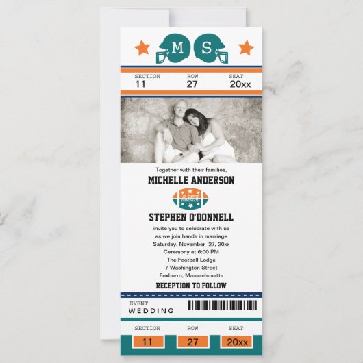 Football Ticket Weddenschap Kaart (Voorkant)