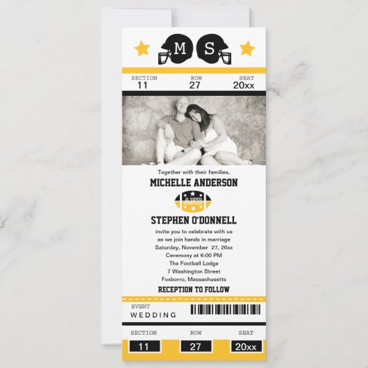 Football Ticket Weddenschap Kaart (Voorkant)