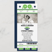 Football Ticket Weddenschap Kaart (Voorkant / Achterkant)